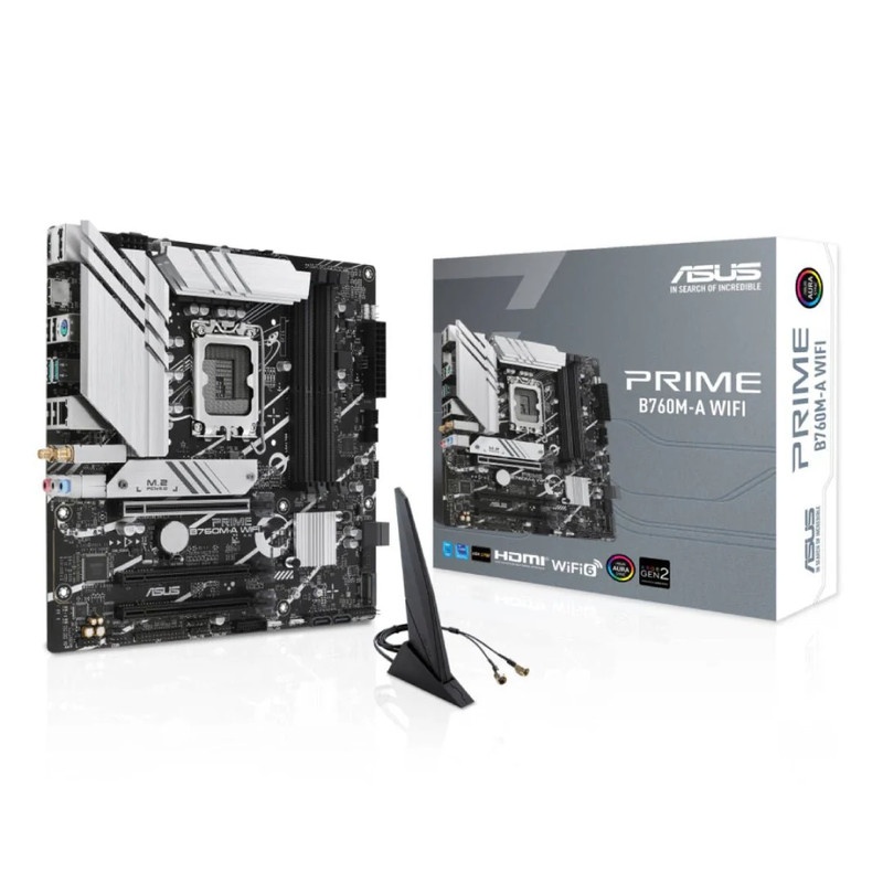 Asus Prime B760M-A WiFi LGA 1700 Intel mATX Gaming Motherboard - لوحة الأم